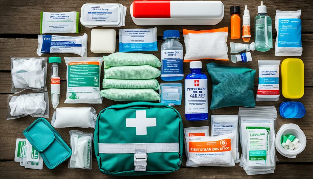 first aid and hygiene supplies